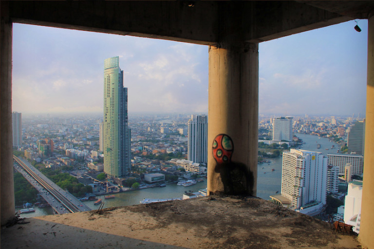 Sathorn Unique Tower, at nearly 80 per cent complete, was left to deteriorate, its 49 stories reaching nowhere