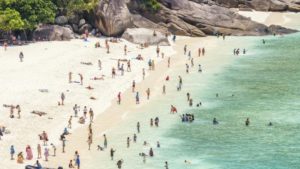 Tourists have threatened the land and marine environments of Koh Tachai, Thai authorities say.