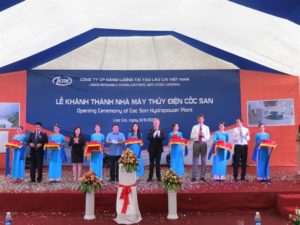 The new Cốc San power plant in this northern province, a run-of-river hydropower facility supplying almost 30MW of power to regional off taker Northern Power Corporation, opened yesterday