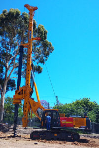 XCMG XR180DII rotary drilling rig in Australia