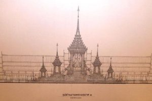 The design of King Bhumibol’s pyre (Fine Art Department)