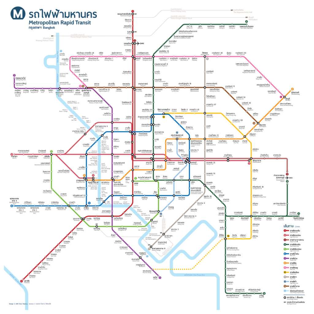 A close look at Bangkok’s four electric rail routes due to come online ...