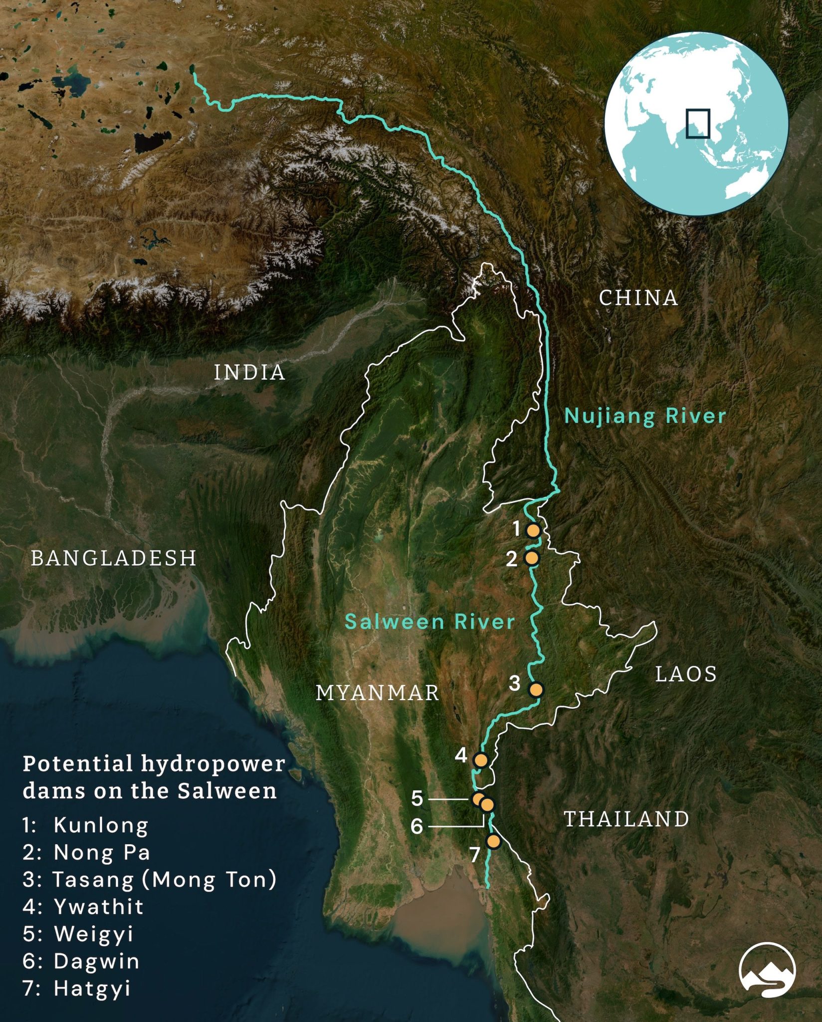 The Salween explained – Asia’s last great undammed river – Thailand ...